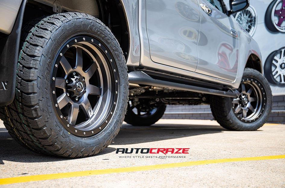 TOYOTA HILUX N80 4WD TROPHY MATTE ANTHRACITE WITH BLACK RING